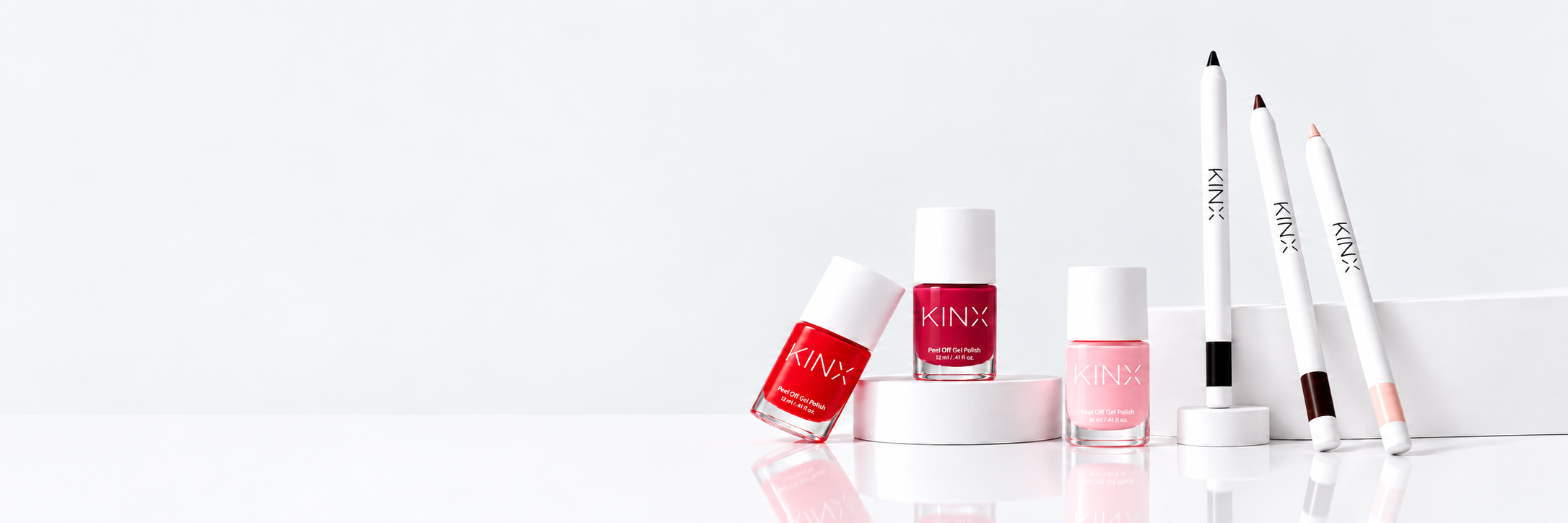 KINX Peel-Off Nail Polish and Gel Eyeliner
